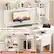 DESK WITH FULL HUTCH
High-rise storage place dose not occupy the desktop
Side Display Shelves
CPU Stand
Fabric Drawers
