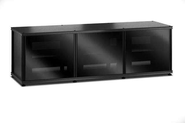 Front. Salamander Designs - Synergy TV/Media Cabinet Model 237 - Black Oak.