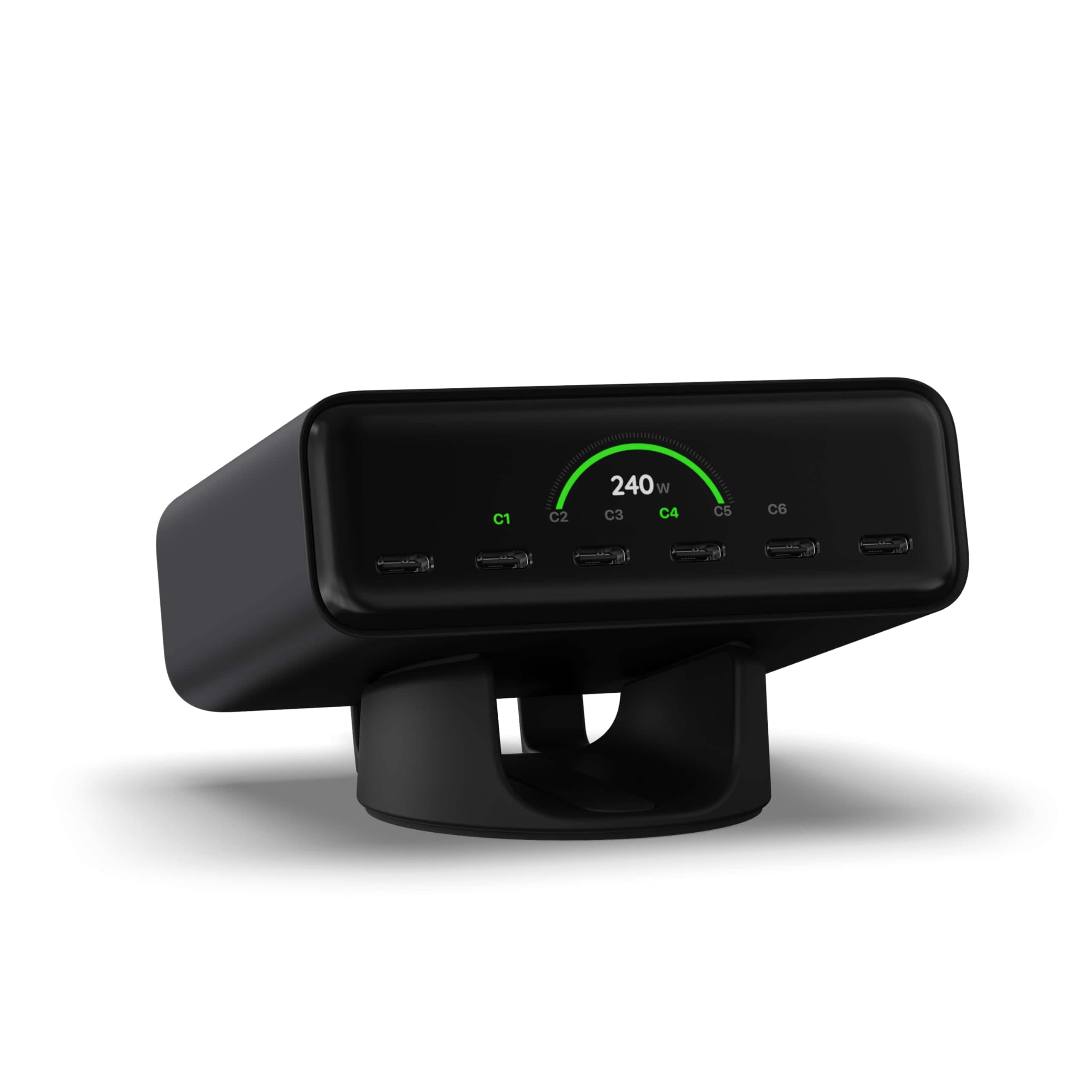 Satechi - ChargeView 240W 6-Port USB-C GaN Desktop Charger with On-Demand LCD Display - Space Black price history on PriceWatchPro