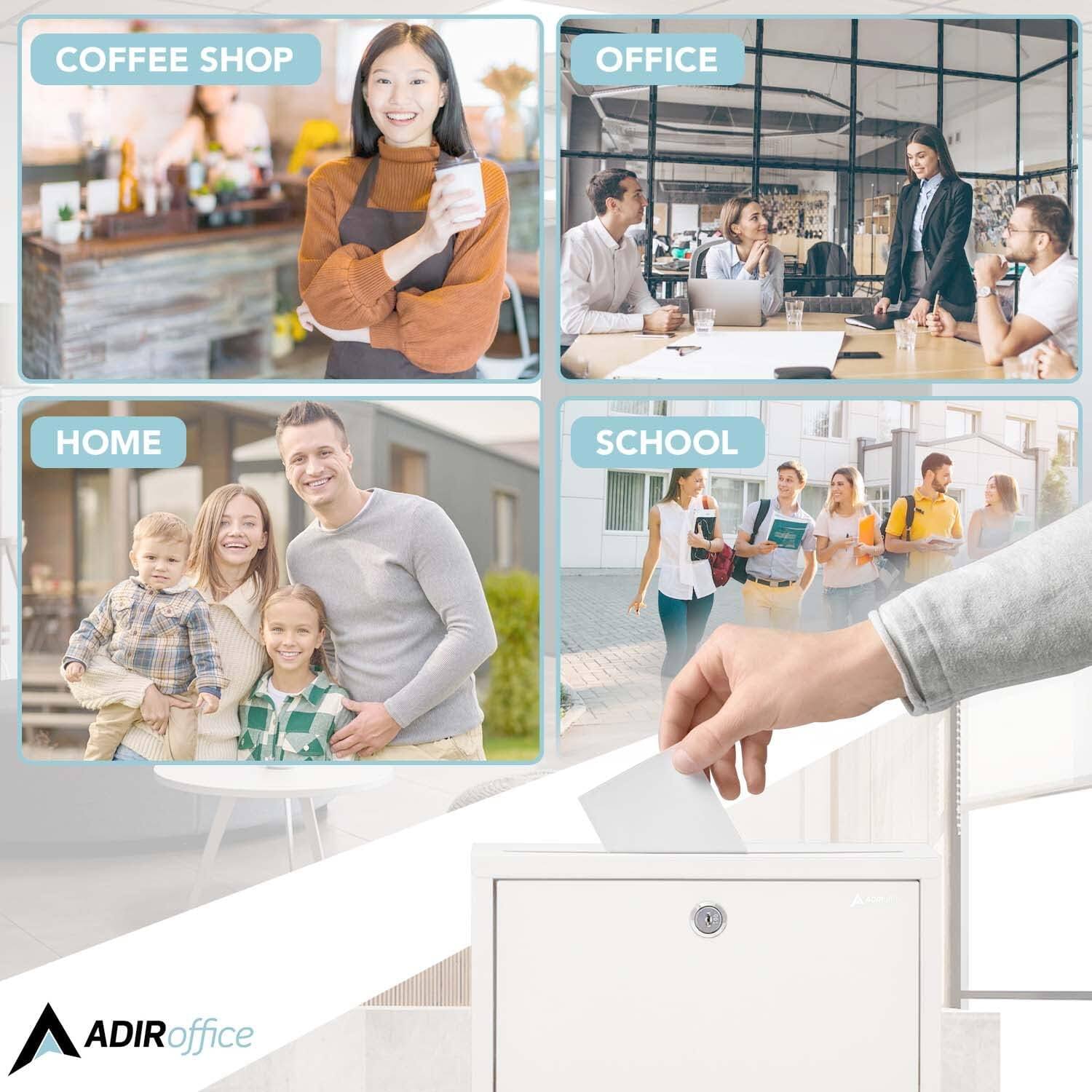 COFFEE SHOP, OFFICE, HOME, SCHOOL, ADIRoffice