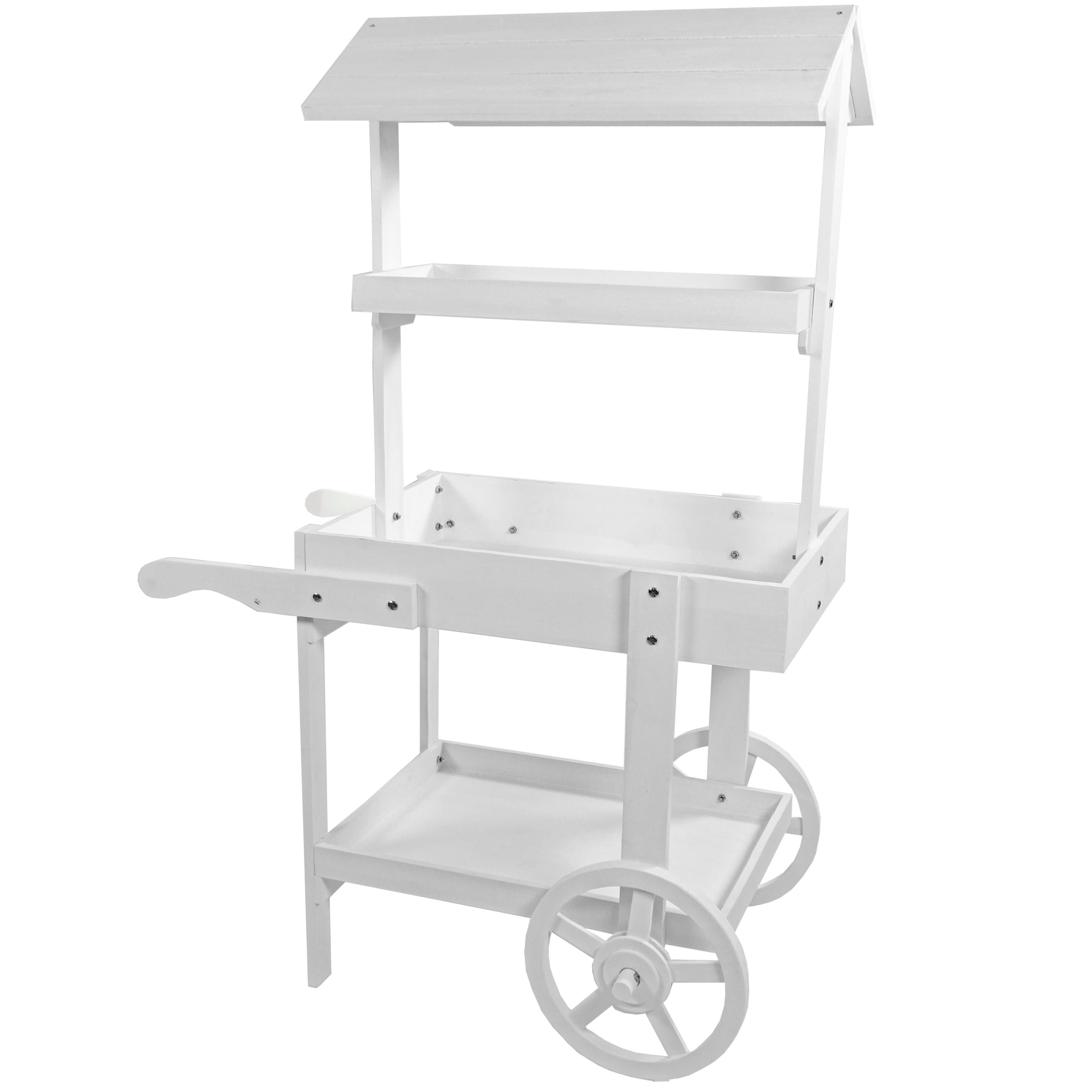 Sunnydaze - Country Market Flower Stand Raised Garden Bed - White price history on PriceWatchPro