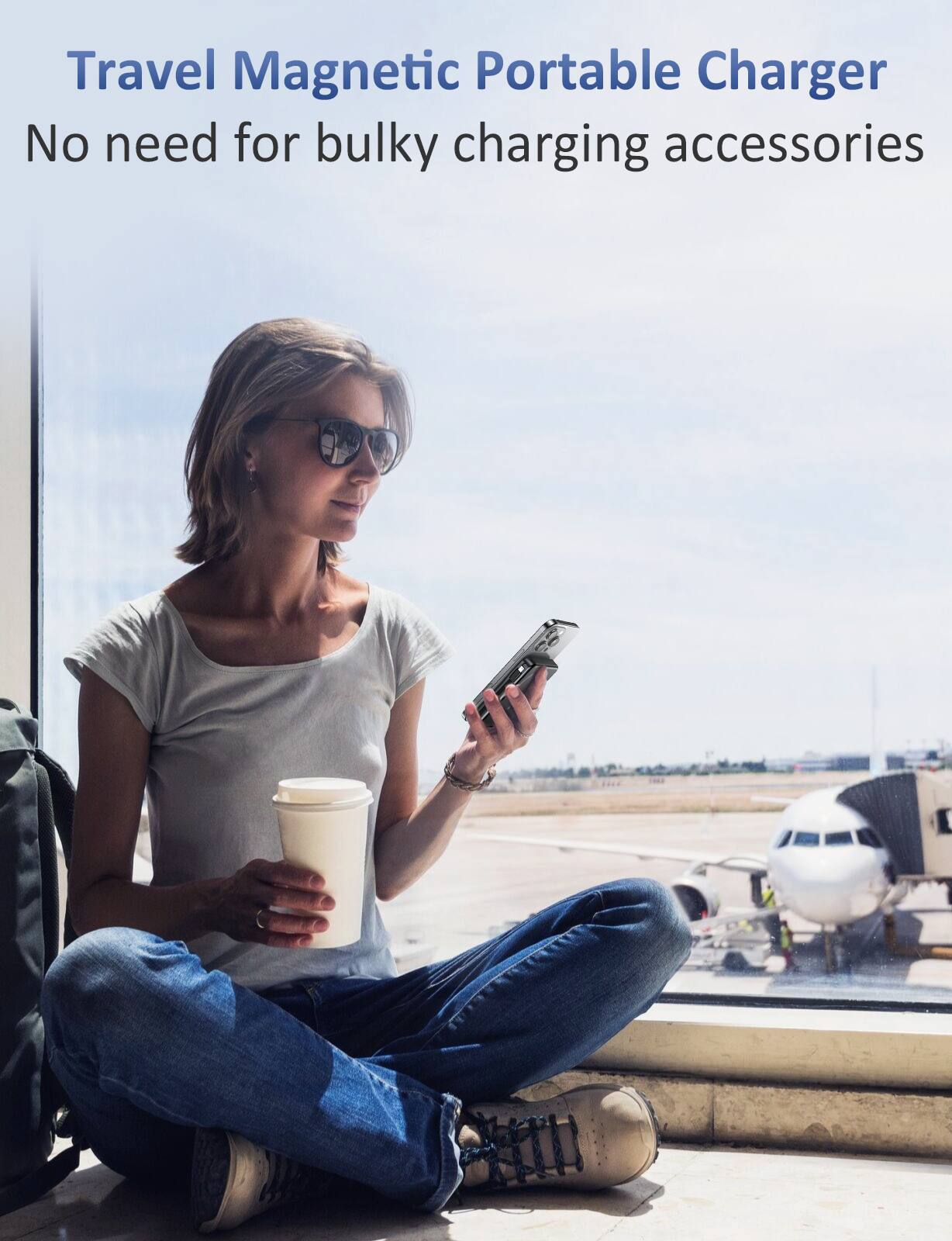 Travel Magnetic Portable Charger  
No need for bulky charging accessories