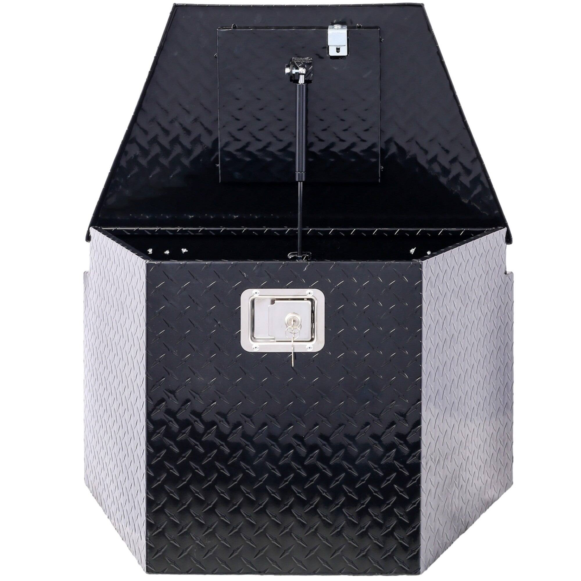 Alt View 1. Boyel Living - Black 29x16.5x18.5-Inch Aluminum Heavy-Duty Truck Bed Underbody Tool Box.