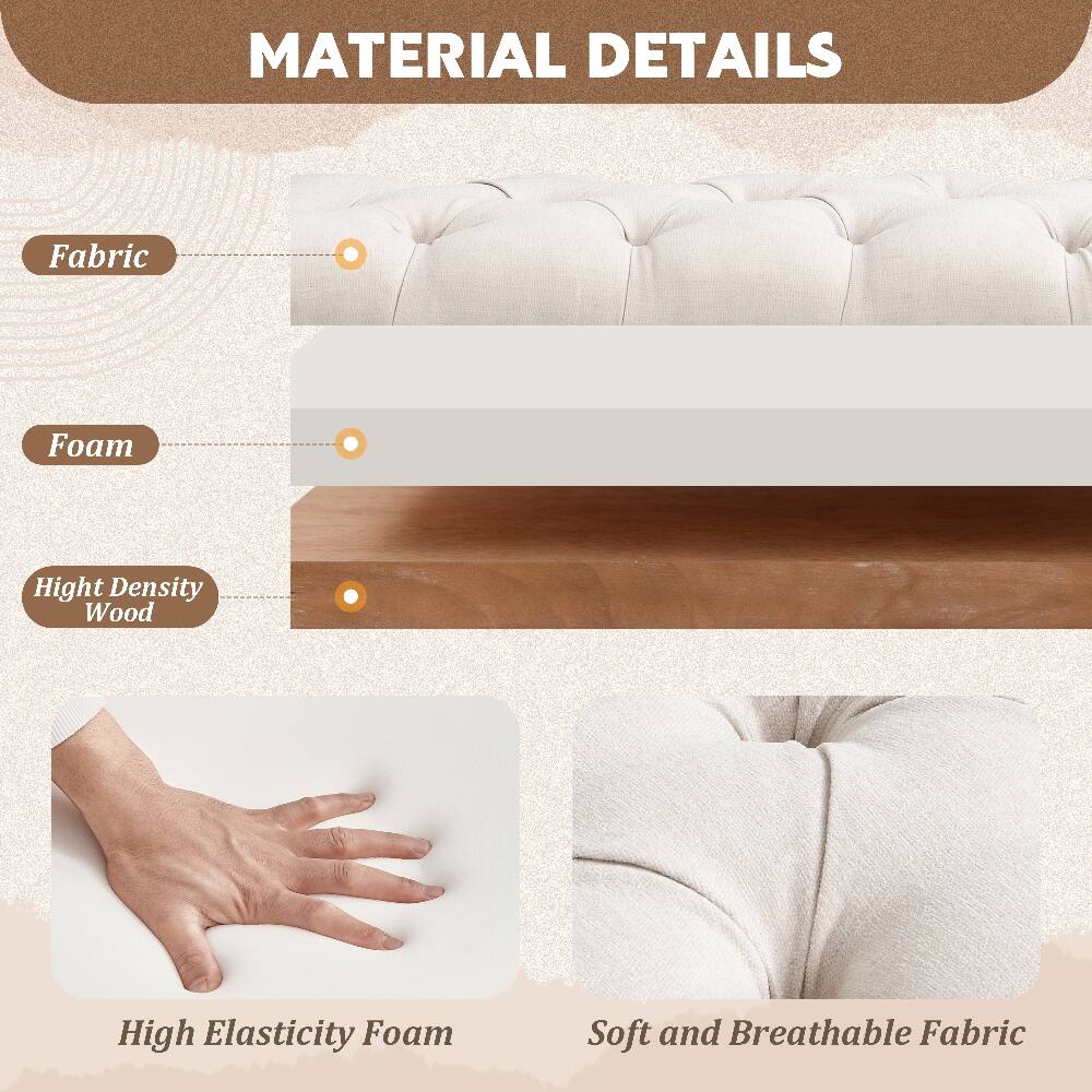 MATERIAL DETAILS
- Fabric
- Foam
- High Density Wood
- High Elasticity Foam
- Soft and Breathable Fabric