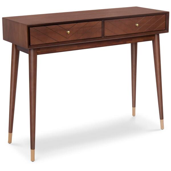 Back. Click Decor - ClickDecor Lincoln Console Table, Brown - Brown.