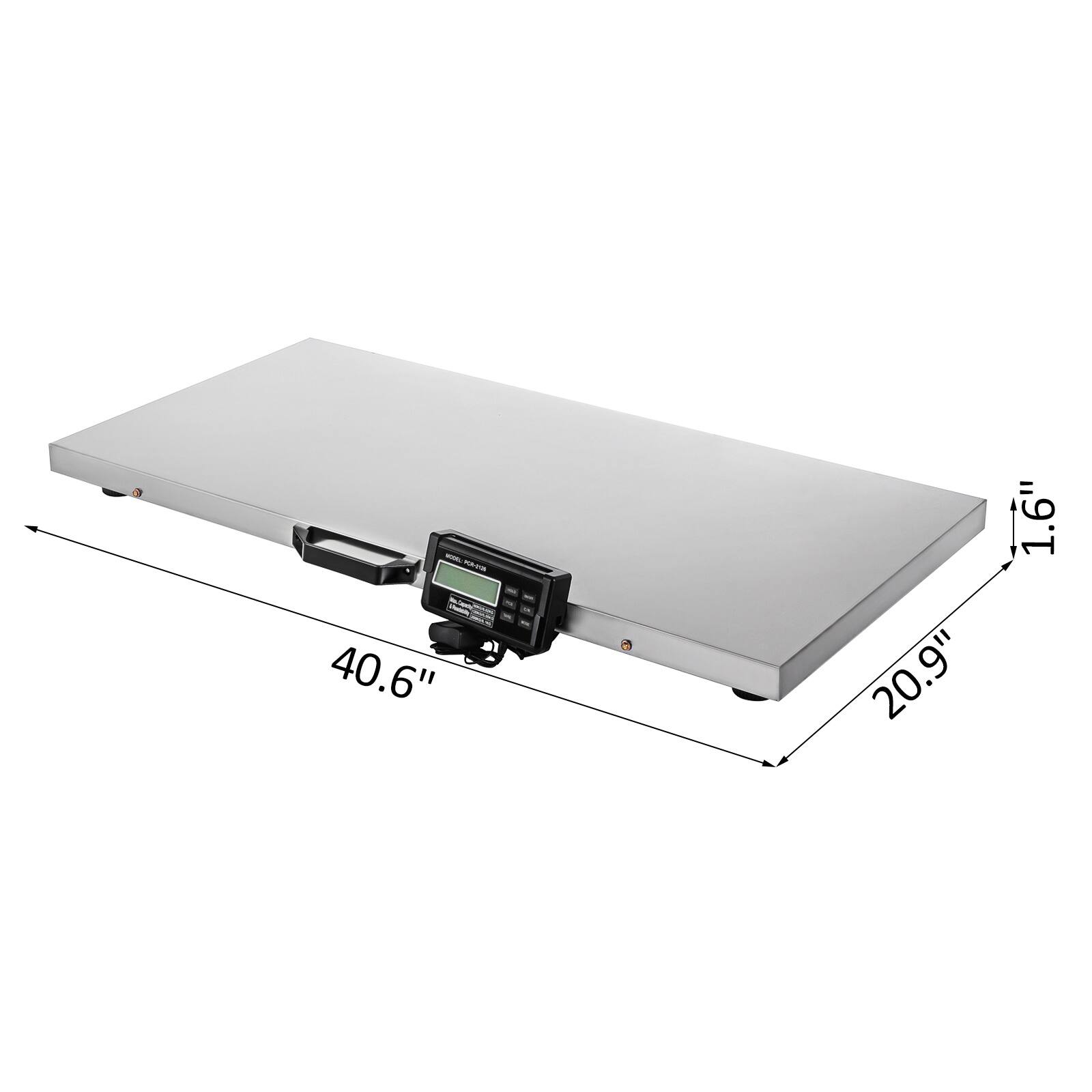 - 40.6" x 20.9" x 1.6"