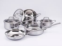 Kucht - Culinary Professional 3-Ply 10-Piece Cookware Set - Stainless Steel