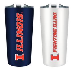 The Fanatic Group - Illinois Fighting Illini 18oz. Soft Touch Tumbler Two-Piece Set - Multicolor