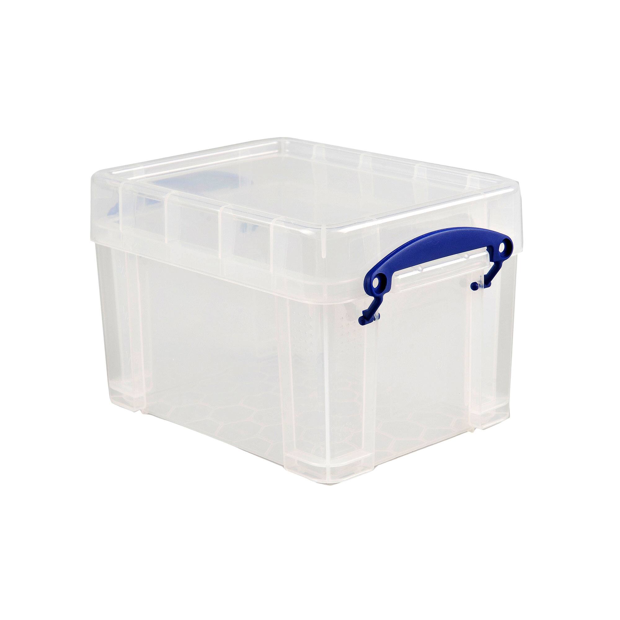 Alt View 4. Really Useful Box - Really Useful Box 3 Liter Snap Lid Storage Bin for Music Storage, Clear (4 Pack) - Clear.