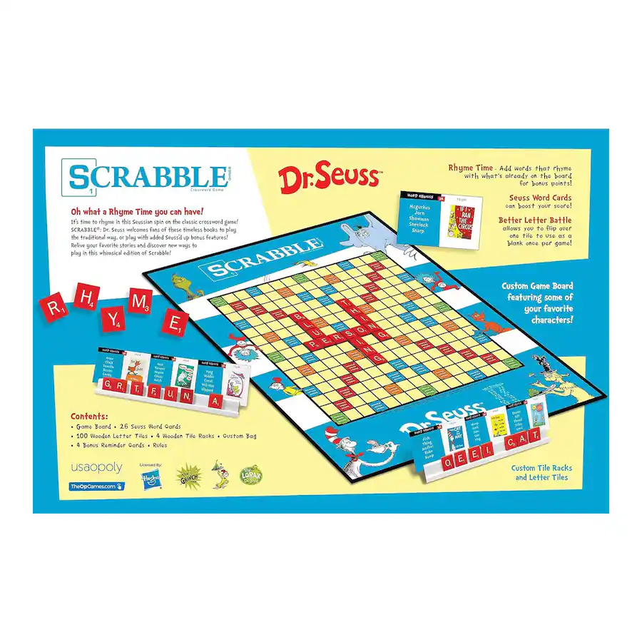 Dr4s Top Rack USAoploy Dr. Seuss Scrabble Word Game Multi Color - Best Buy