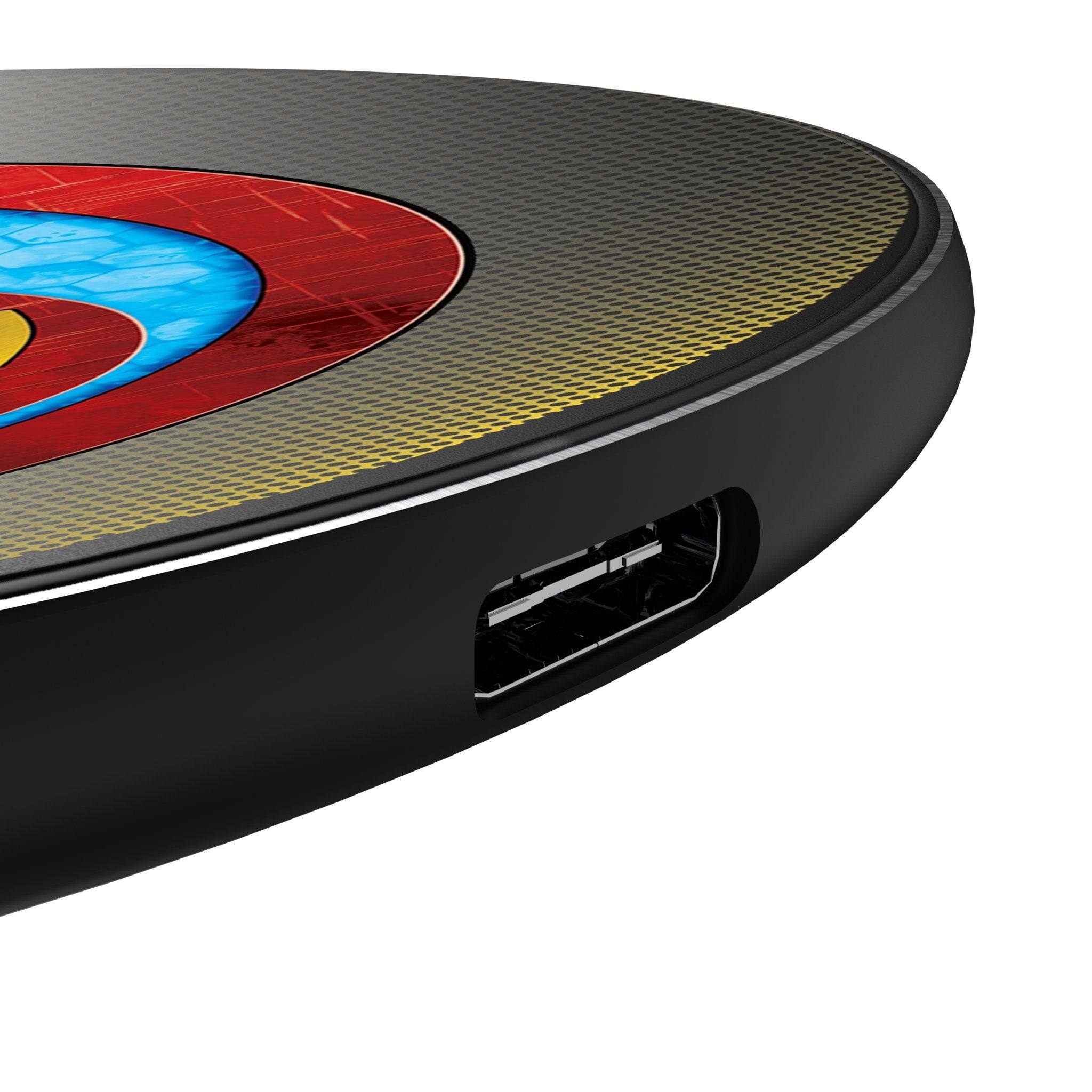 Left. Keyscaper - Marvel Grid 15-Watt Wireless Charger - Iron Man.