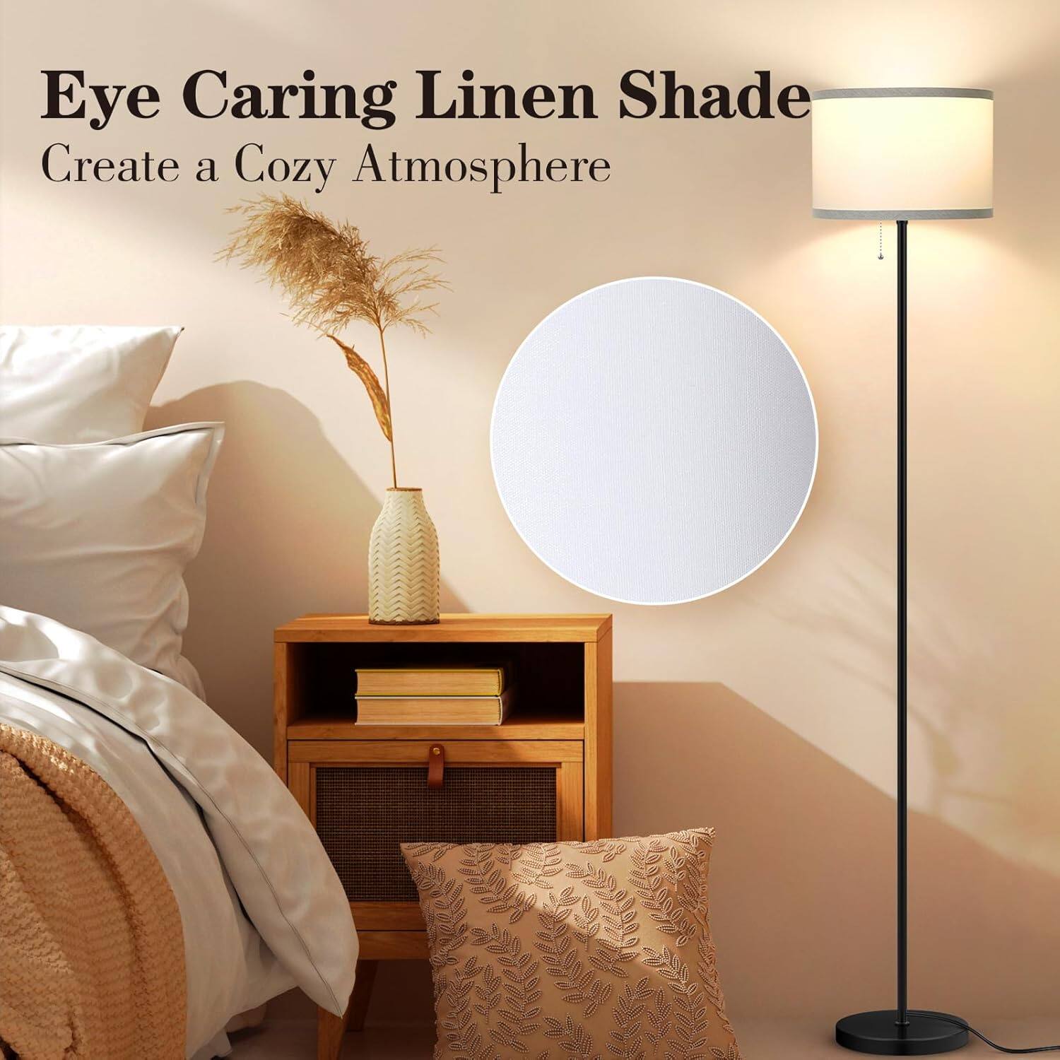Eye Caring Linen Shade  
Create a Cozy Atmosphere