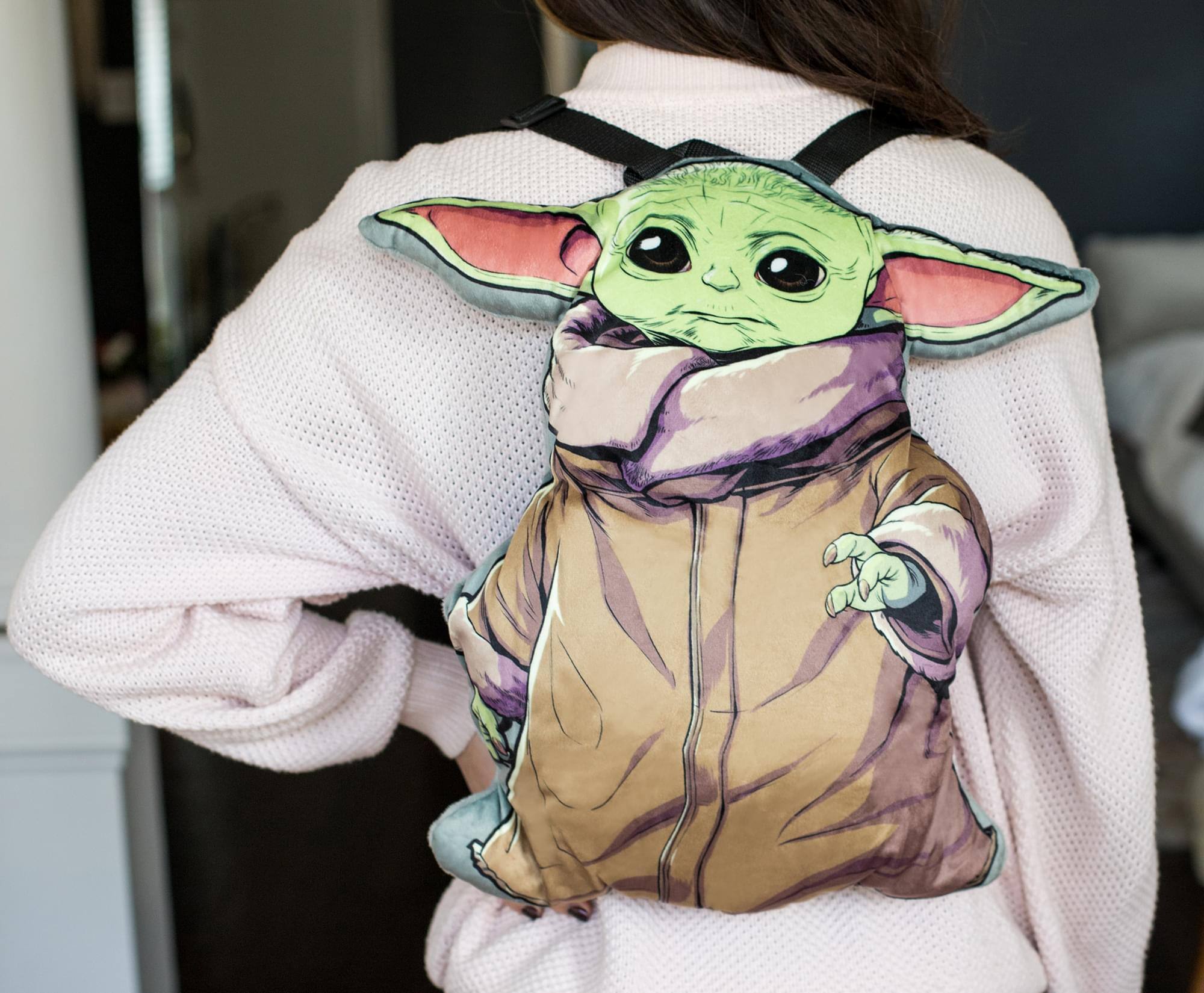 Alt View 2. Star Wars - Star Wars: The Mandalorian The Child Plush Backpack for Kids | 16 Inches - Green.