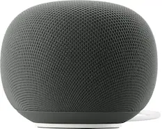 Front. Google - Home Speaker - Smart Speaker with Gemini For Home Voice Assistant and 360-Degree Sound - Hazel.