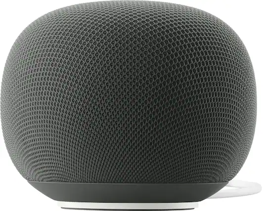 Front. Google - Home Speaker (Coming Spring 2026) - Smart Speaker with Gemini For Home Voice Assistant and 360-Degree Sound - Hazel.