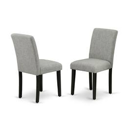East West Furniture - Dining Room Set Black - Brown