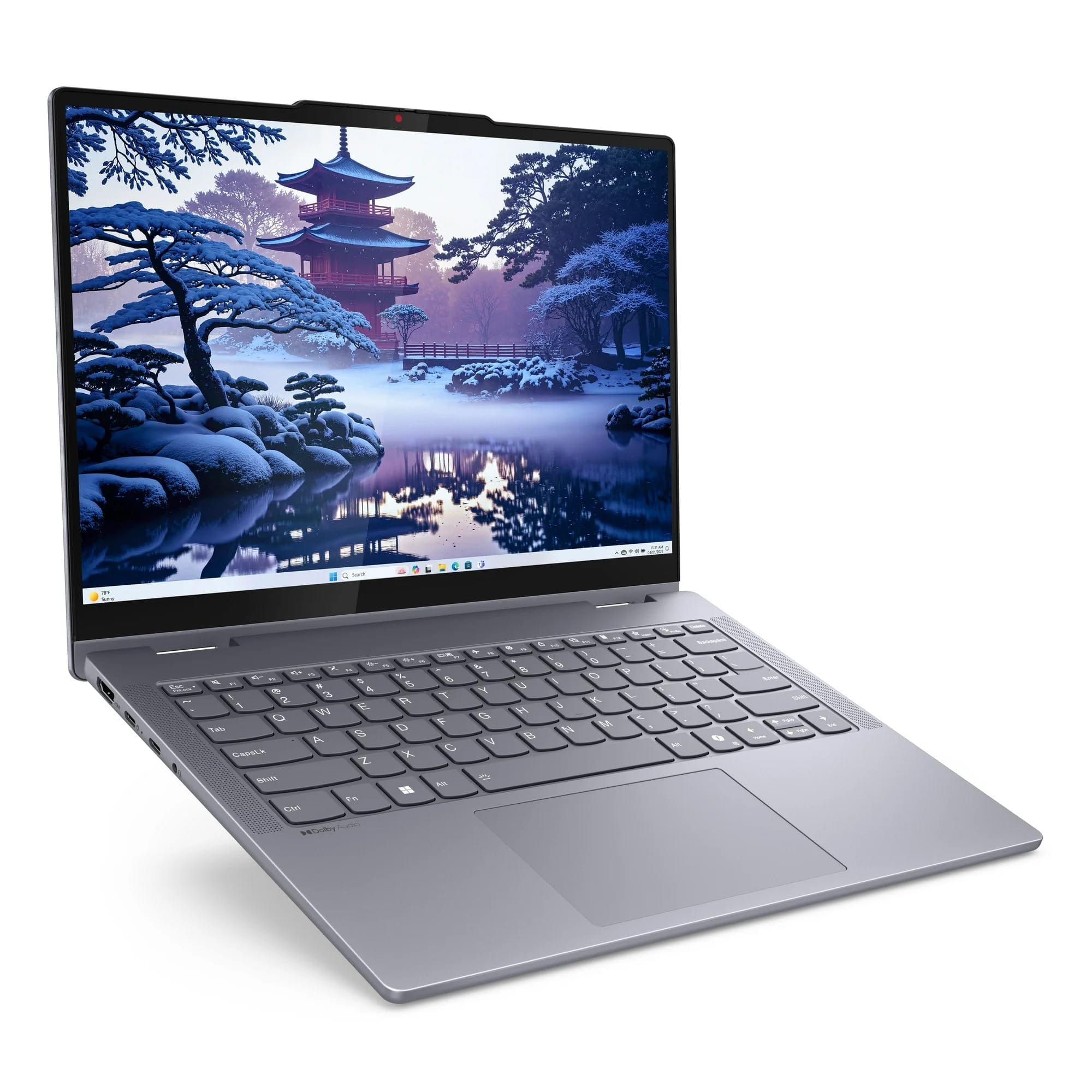 Lenovo - IdeaPad 14", WUXGA Touchscreen Intel Core Ultra 5, 8GB RAM, 512 SSD Win 11 - Luna Grey