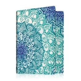 Kitcheniva - RFID Blocking Slim Passport & Credit Card Holder Wallet - Emerald Illusions