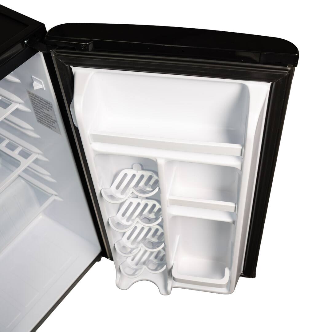 Alt View 4. Danby - 3.3 cu. ft. Contemporary Classic Compact Fridge - Stainless Steel Look.