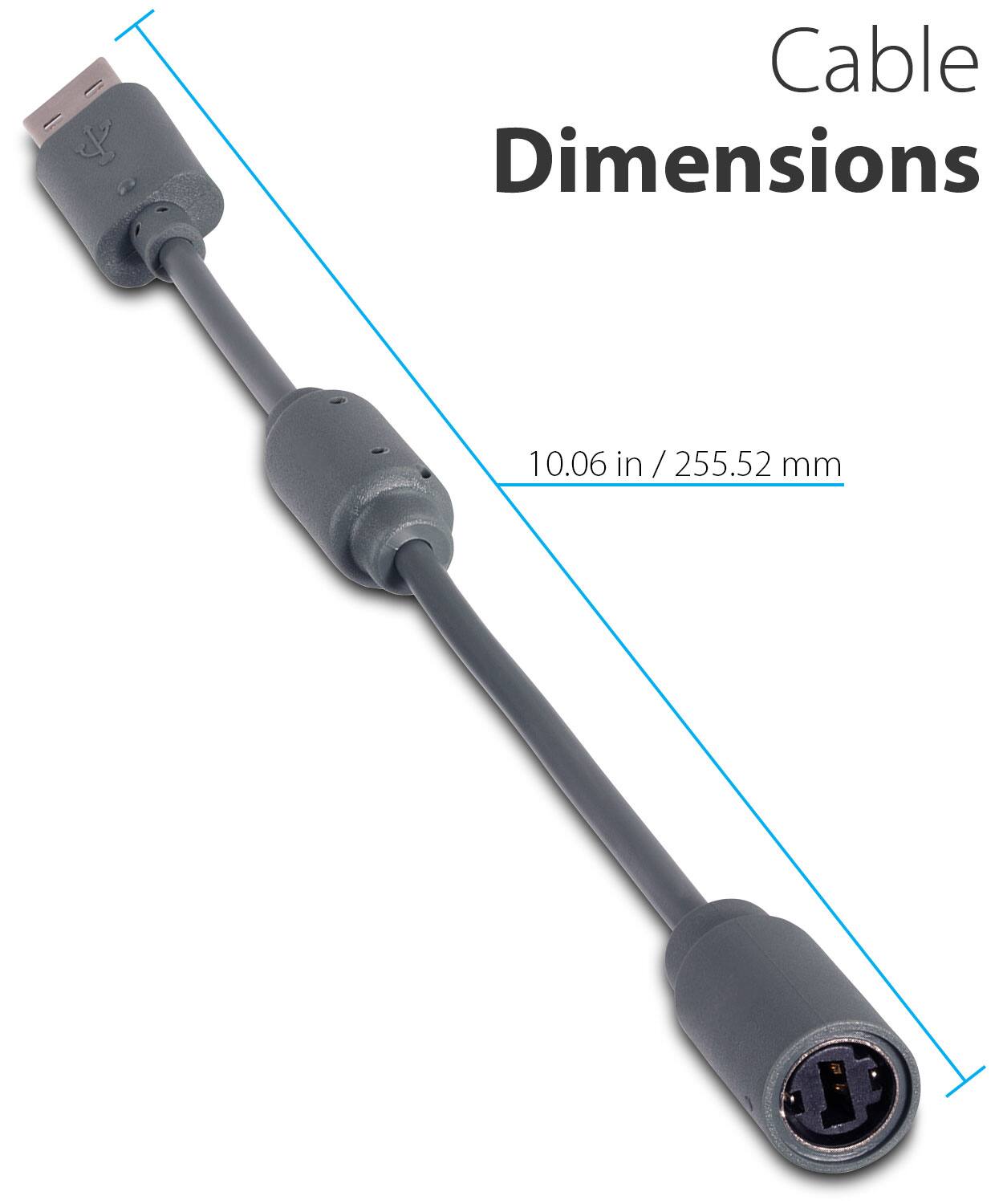 Cable Dimensions

10.06 in / 255.52 mm