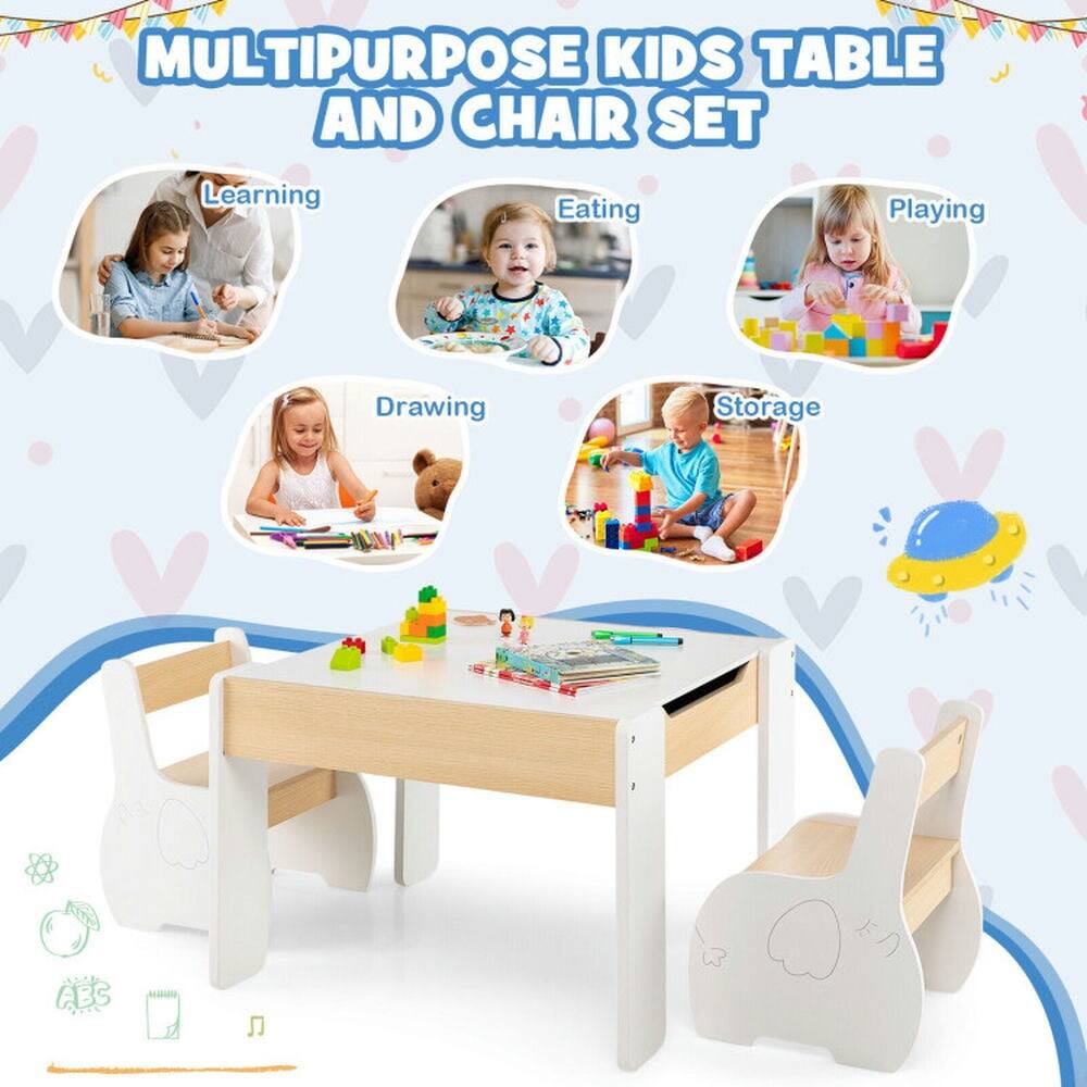 MULTIPURPOSE KIDS TABLE AND CHAIR SET

Learning  
Eating  
Playing  
Drawing  
Storage