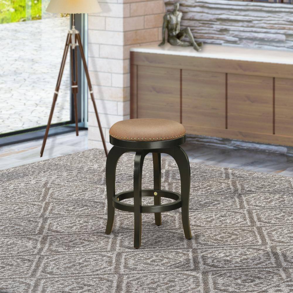 Left. East West Furniture - Night Stand Brown Roast - Brown.