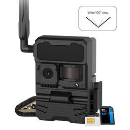 Yellowstone - Y2 4G-LTE Wide Lens Cellular Trail Camera with Phone App (Black)