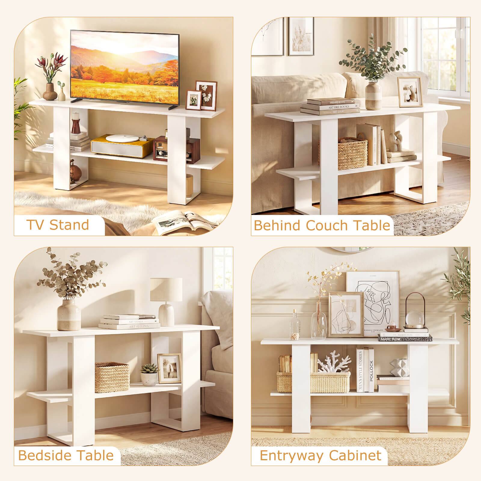 - TV Stand
- Behind Couch Table
- Bedside Table
- Entryway Cabinet