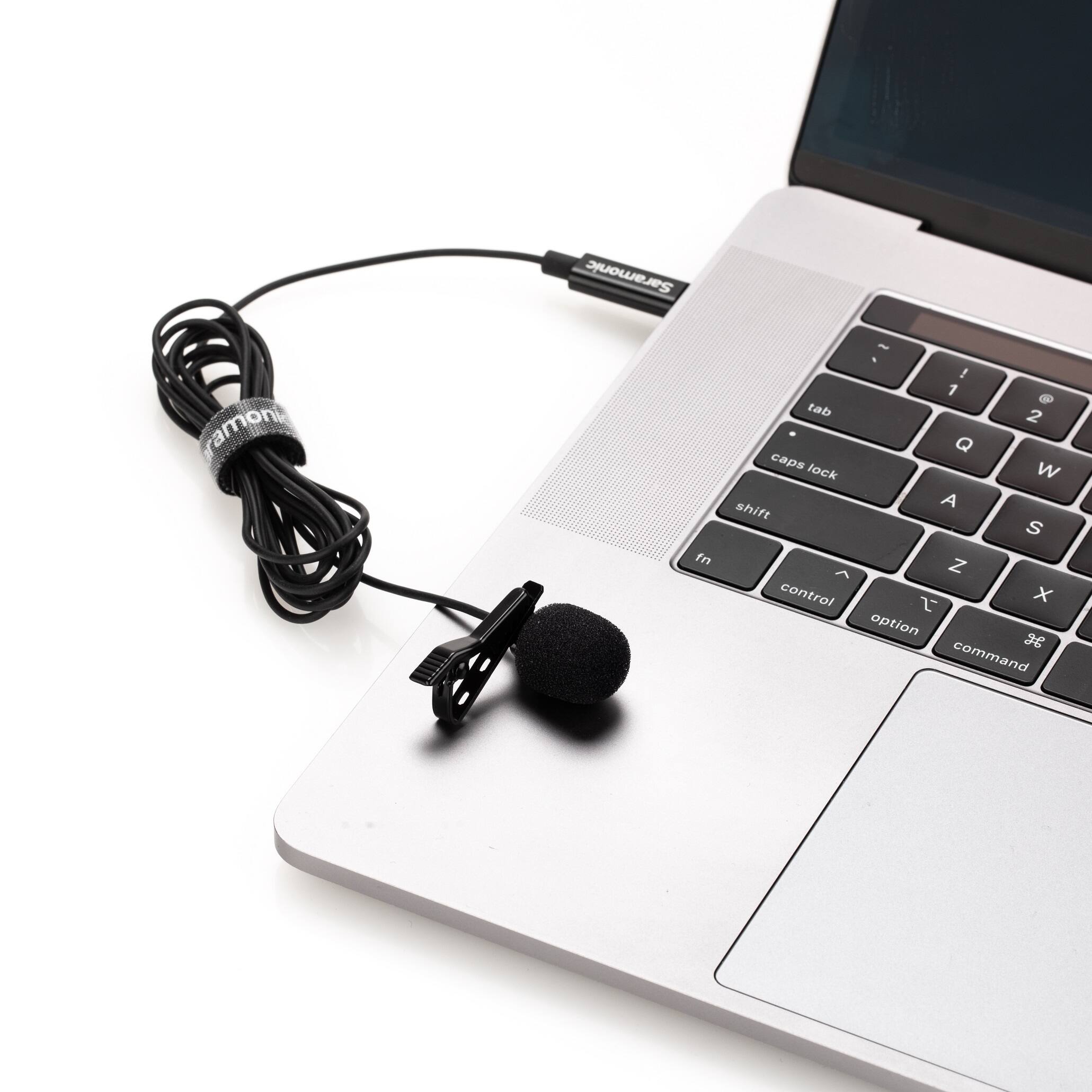 Alt View 13. Saramonic - Lavalier Mic w/ USB-C Output, 6.6' Cable & USB Adapter for Mobile Devices & Computers - Black.