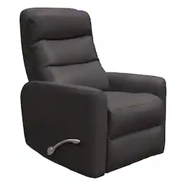 Starlight Canyon Home - Chocolate Swivel Recliner Chair with Glider Base and Soft Fabric Comfort - Dark Brown
