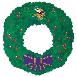Fan Creations - Minnesota Vikings 16'' Team Wreath Sign - Green