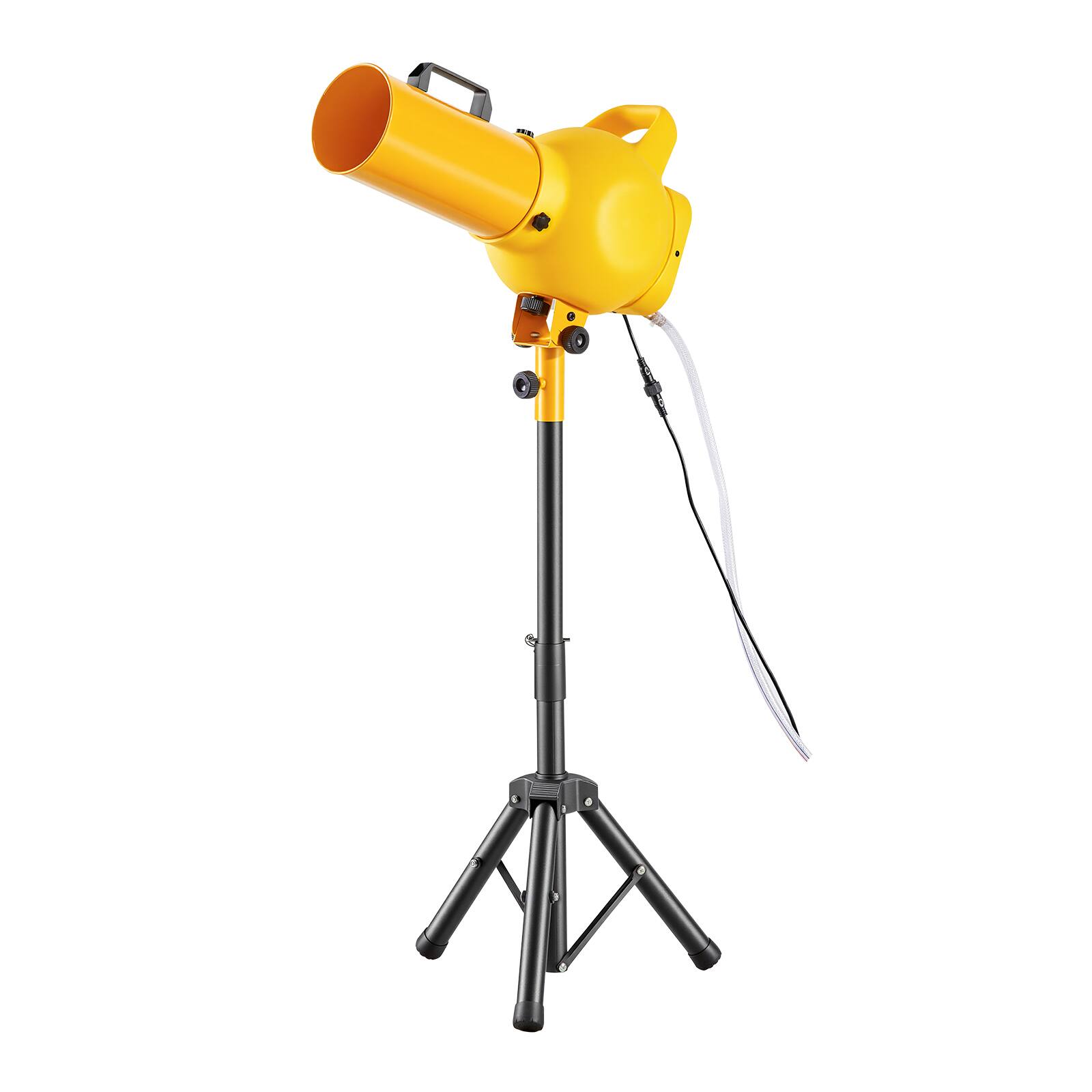 Alt View 5. VEVOR - Foam Machine, Handheld Spray Foam Cannon Party Machine, Bubble Cannon with Fan & Triangular Structure, Dense Foams Maker - Yellow.