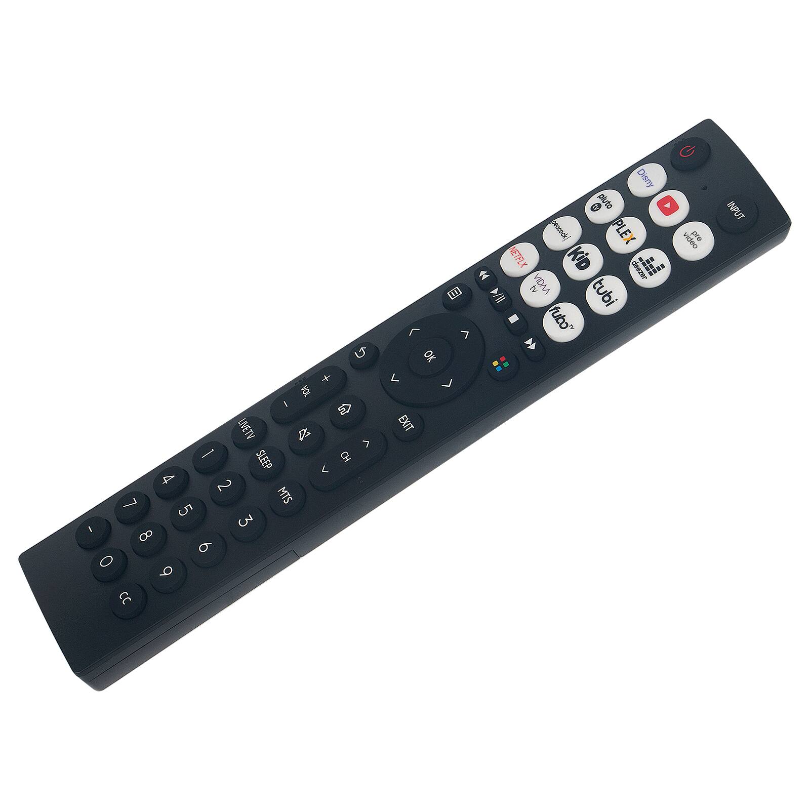 o + VOL I LIVETV B 7 - SLEEP HC L 4 2 7 MTS 5 / 3 8 6 O 9 CC  
7 OK L L EXIT  
Disney tv pluto peacock | PLEX NETFLX KiD deezer ic VIDAA tubi fubo  
AIQGO pre  
INPUT