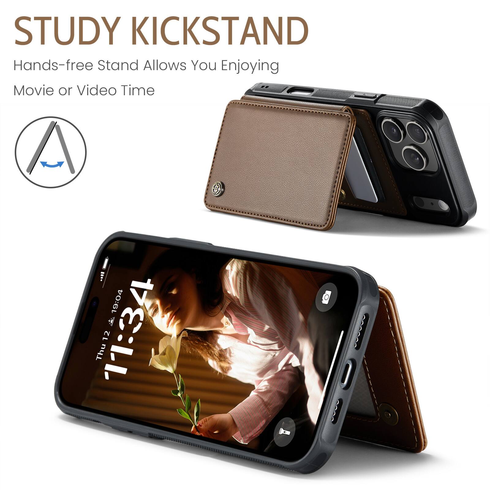 STUDY KICKSTAND  
Hands-free Stand Allows You Enjoying Movie or Video Time