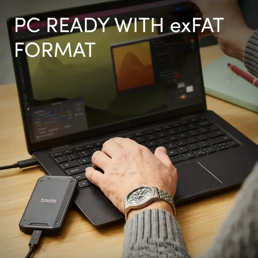 PC READY WITH exFAT FORMAT - - d - 1 a 1 Q - - - a 7 . 4 - S . M - L - & 4 i - - Y  I 4 -  SanDisk PORTEN