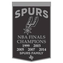 WinCraft - San Antonio Spurs 24" x 38" Championship Banner - Multicolor