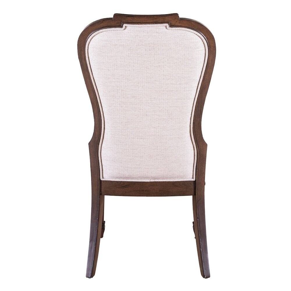 Alt View 2. Liberty Furniture Industries - Provence Park Uph Side Chair for Dining Room - Set of 2 - Chateau Brown - Brown.