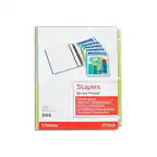 Staples Binder Pocket
Assorted Colors Letter Size
TO Sheet Capacity
Acid Free - Archival Safe
Durable Poly for Long-Lasting Use
For Standard 3 Ring Binders
5 Pockets
ST15158