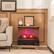 Alt View 3. Costway - Costway 27" Electric Fireplace Heater Freestanding 1400W Remote Control Timing Function Brown - Brown.