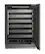 Alt View 1. U-Line - 24"W. 2.8 Cu.Ft. Built-In Wine Refrigerator-Panel Ready Frame w. Glass - Panel Ready.