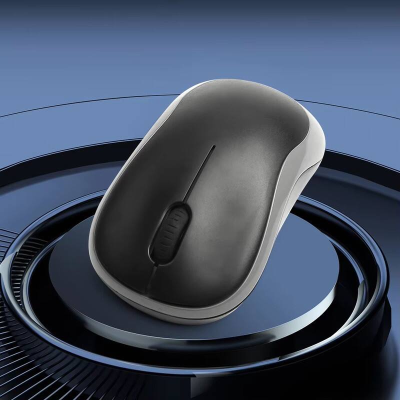 Alt View 3. Luckbyte - Ergonomic Silent Wireless Mouse - 1000 DPI Optical Travel Mouse with USB Mini Receiver for Laptop & Desktop - Black.