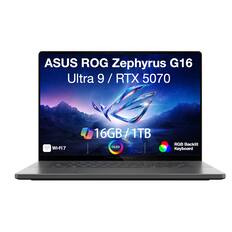 ASUS ROG Zephyrus G16 Ultra 9 / RTX 5070 Wi-Fi7 16GB/1TB OLED RGB Backlit Keyboard