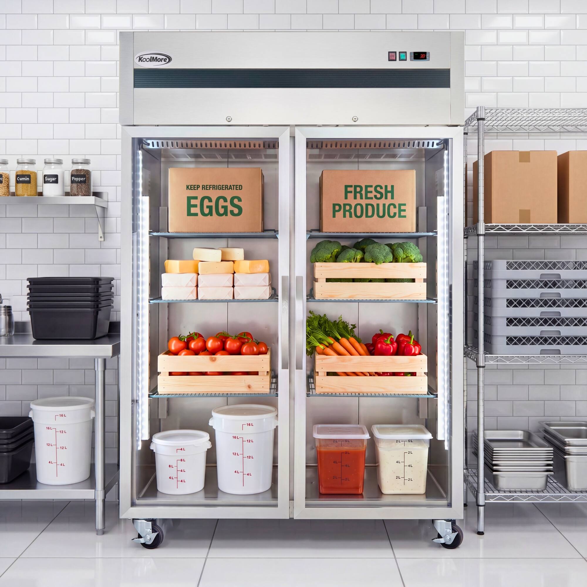 KoolMore A Cumin Sae Pepper KEEP REFRIGERATED EGGS FRESH PRODUCE