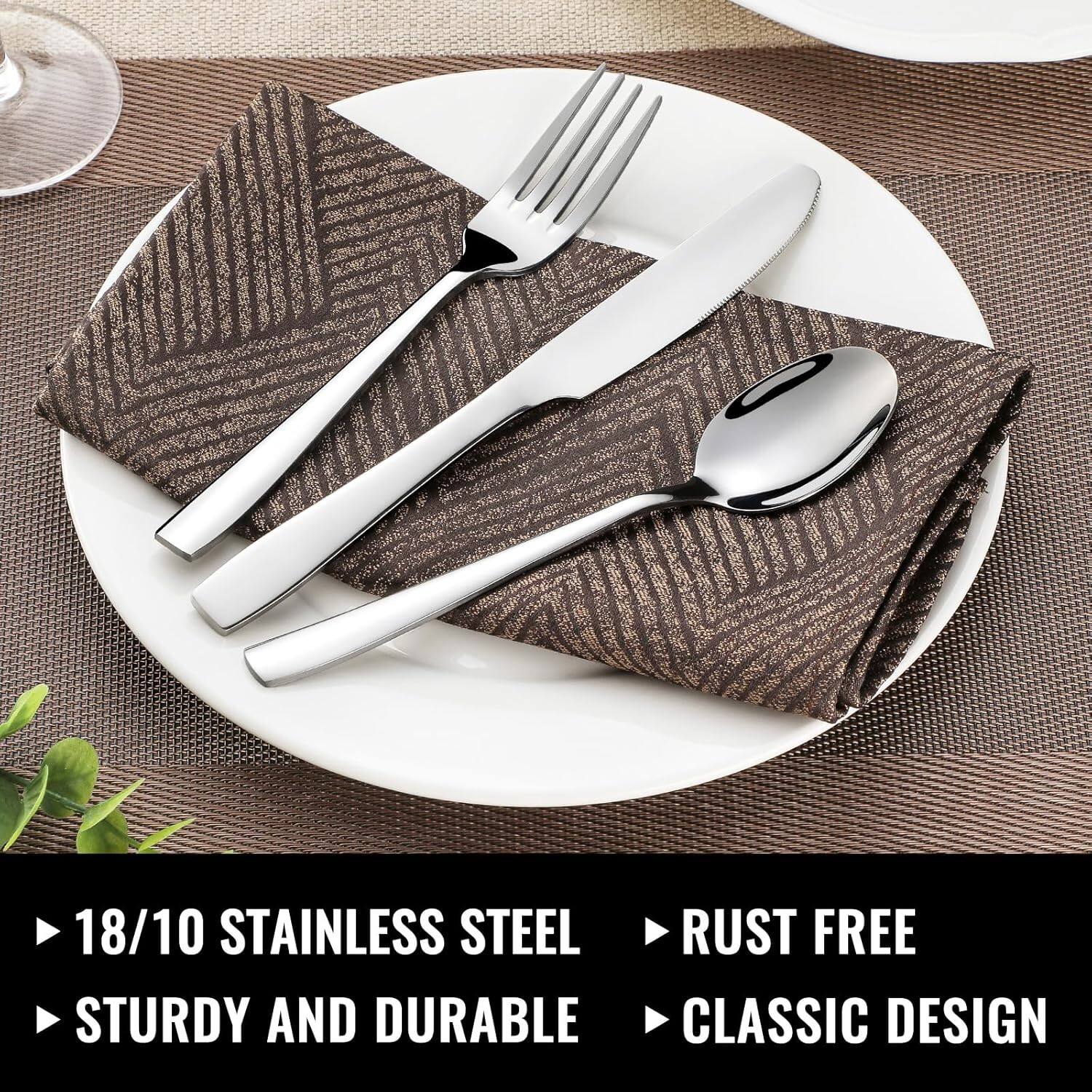 - 18/10 Stainless Steel
- Rust Free
- Sturdy and Durable
- Classic Design