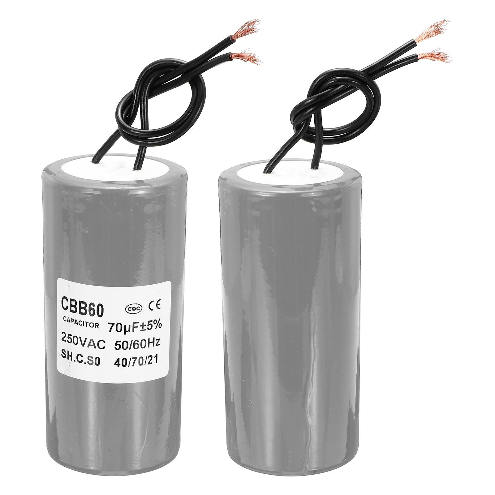 CBB60 CAPACITOR 70µF±5% 250VAC 50/60Hz SH.C.SO 40/70/21
