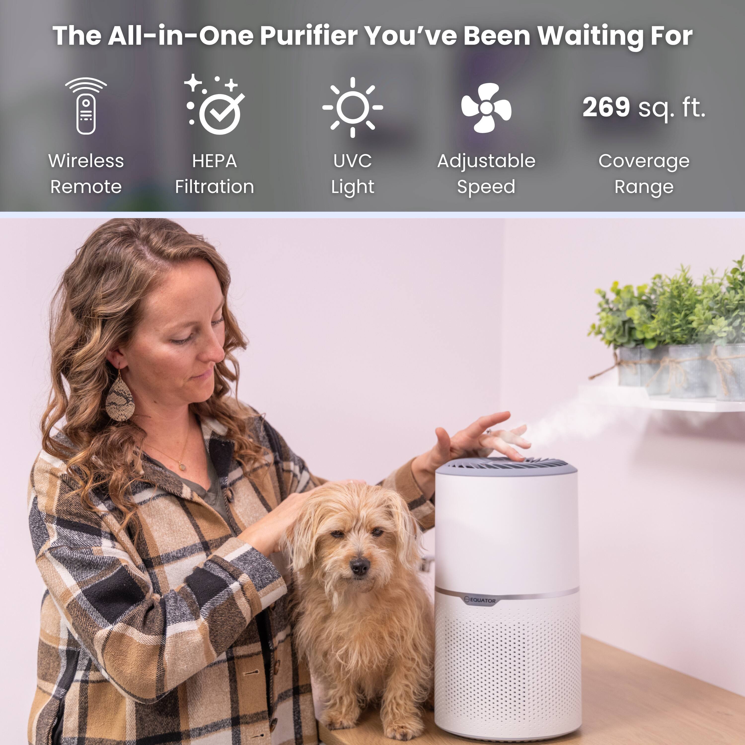 The All-in-One Purifier You've Been Waiting For

- Wireless Remote
- HEPA Filtration
- UVC Light
- Adjustable Speed
- Coverage Range

269 sq. ft.