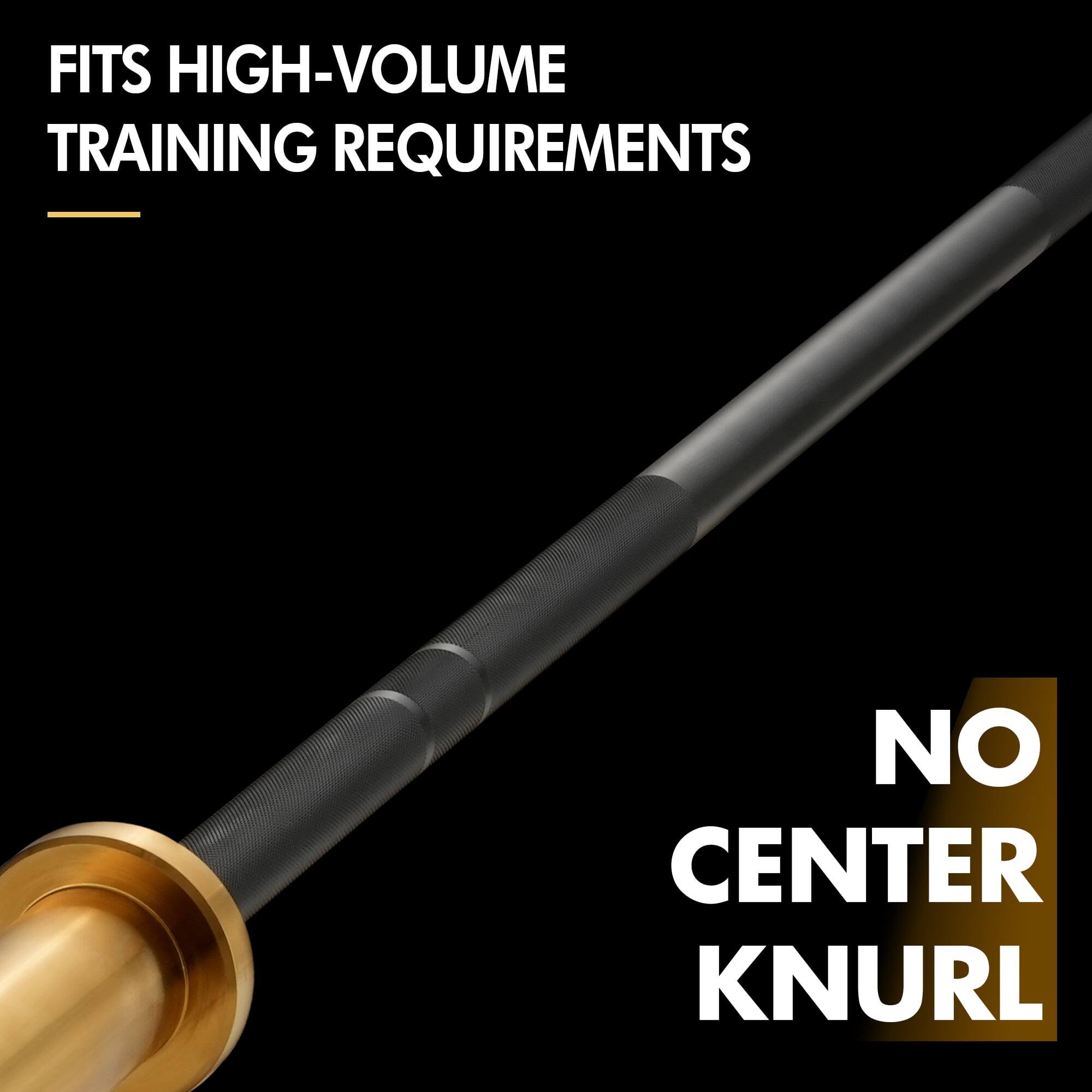 FITS HIGH-VOLUME TRAINING REQUIREMENTS

NO CENTER KNURL