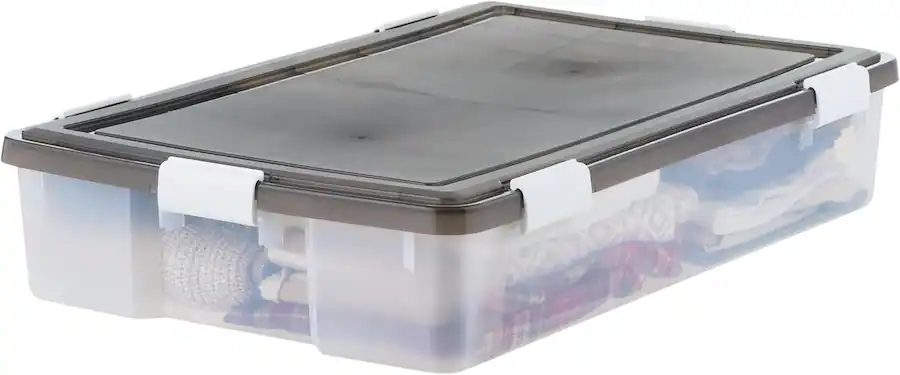 Bed Stack Together IRIS USA Plastic Under Bed Storage Containers - Best Buy