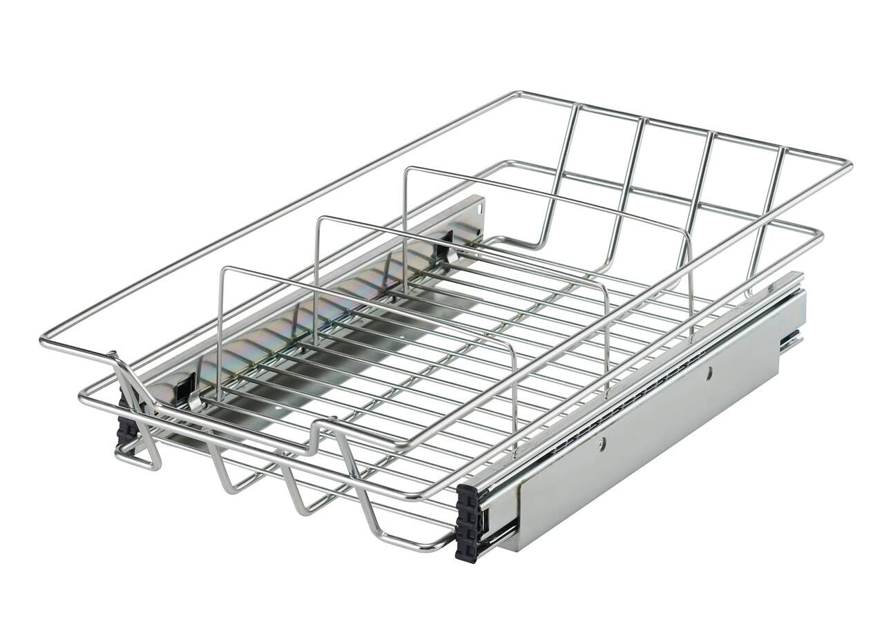 Alt View 21. TRINITY - PRO EcoStorage 10" Sliding Drawer 2-Pack Chrome - Chrome.