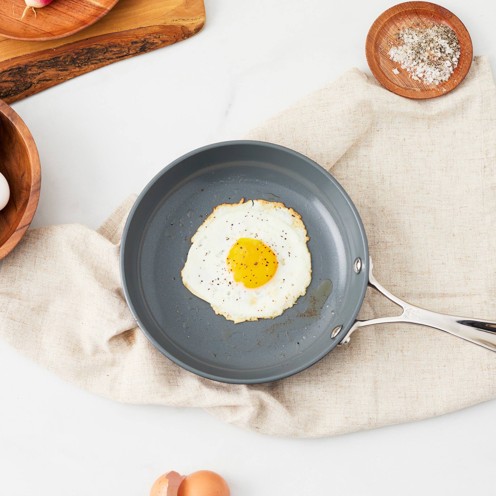 Alt View 3. Henckels - Henckels Release 8-inch Aluminum Ceramic Nonstick Fry Pan - Black.